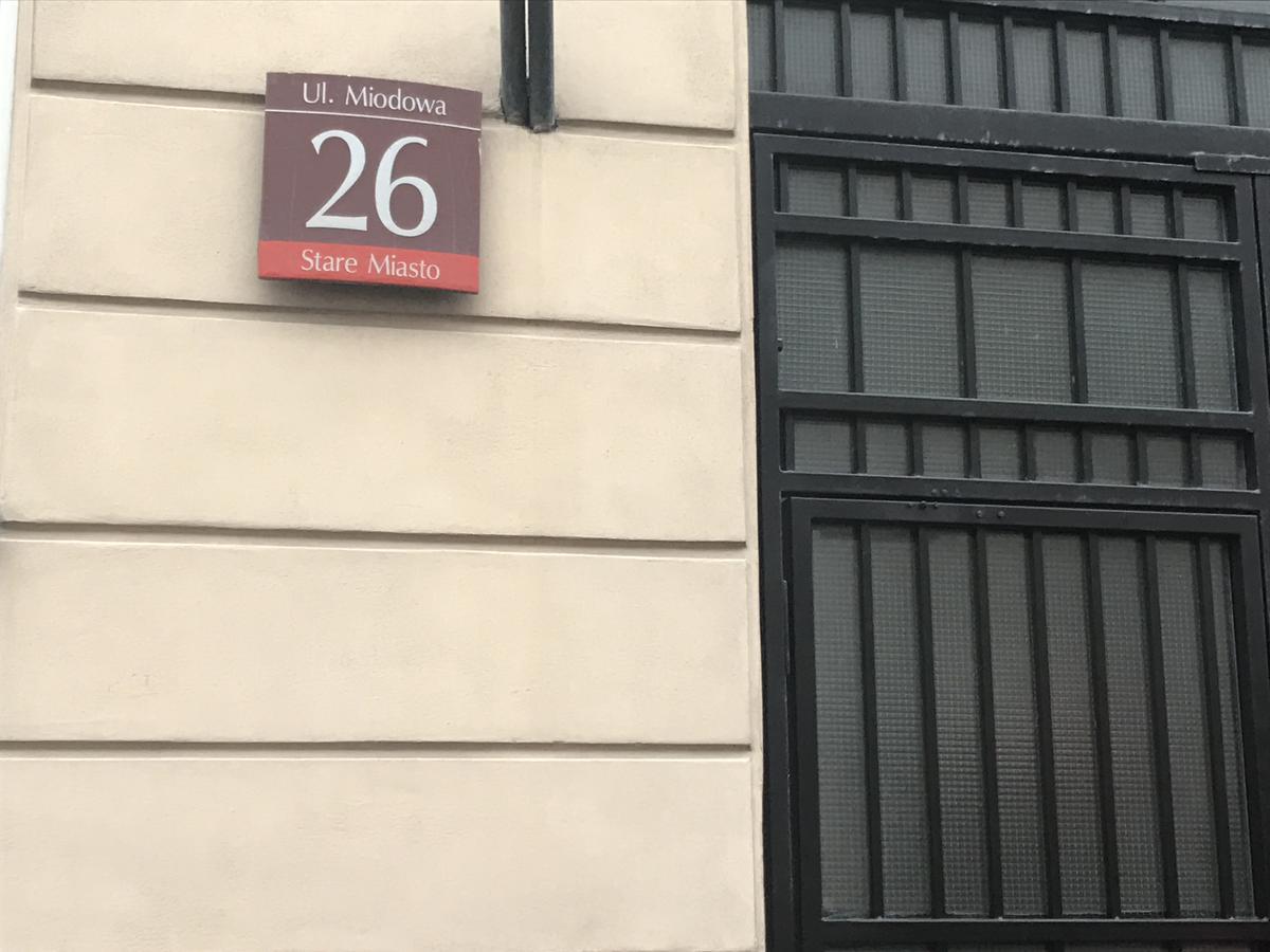 ワルシャワStare Miasto Miodowa 26アパートメント エクステリア 写真